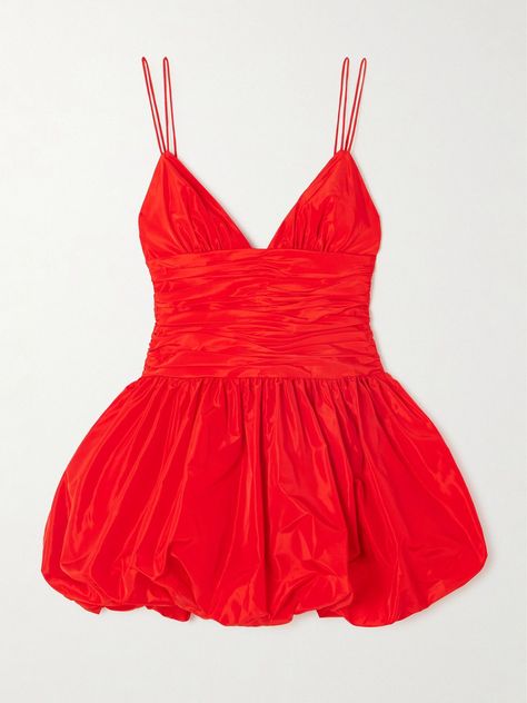 Loren Ruched Taffeta Mini Dress, Red, US12#RedMiniDress #Fashion #OutfitIdea #Style #RedDress #SummerFashion #RedOutfit Party Mode, Red Mini Skirt, Rush Dresses, Mini Robes, Ruched Bodice, Mode Inspo, Hoco Dresses, Red Mini Dress, Event Dresses