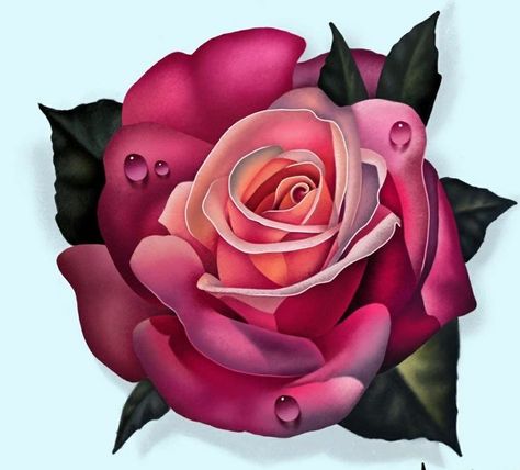 Realistic Rose Tattoo Color, Colored Rose Tattoo, Rose Tattoo Color, Coloured Rose Tattoo, Realistic Rose Tattoo, Rose Flower Tattoos, Rose Drawing Tattoo, Rose Stencil, Rose Tattoos For Men