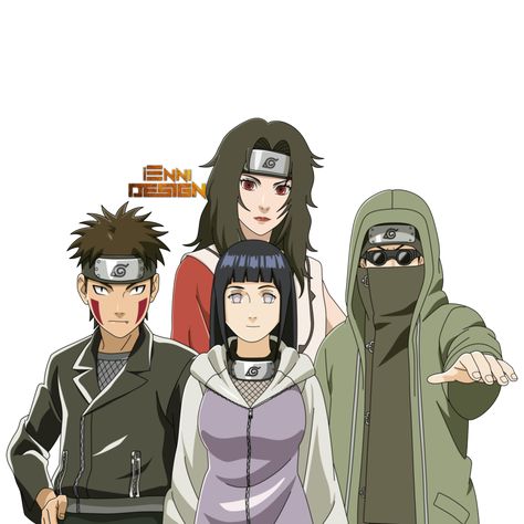 Naruto Shippuden| Team Kurenai (Team 8) by iEnniDESIGN Team 8 Naruto, Team Kurenai, Choji Akimichi, Shino Aburame, Team 8, Naruto Teams, Boruto Naruto Next Generations, Naruto Shippuden Sasuke, Team 7