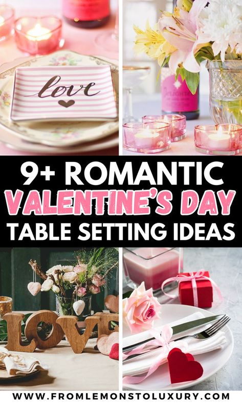 valentines day table setting Valentines Table Setting, Valentines Day Table Setting, Valentines Day Table, Valentines Table, Simple Valentines, Ideas Valentines Day, Romantic Table Setting, Simple Table Settings, Table Setting Ideas