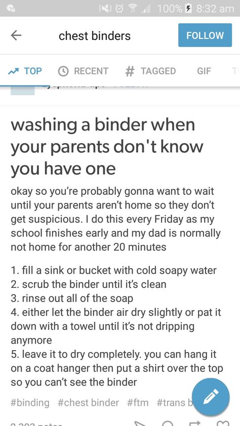 How To Wash A Binder, Binder Tips Chest, Trans Binder Tips, How To Take Off A Binder Ftm, How To Get A Chest Binder Without Parents Knowing, Ftm Dysphoria Tips, Chest Binder Tips, How To Come Out As Trans To Your Parents, How To Make A Binder Trans