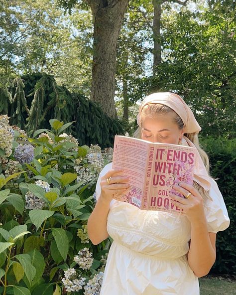 White puffy sleeve dress in a field with a floral scarf headband and a book in her hand Teresa + Core + Aesthetic, Rameesha Core, Komal Core Aesthetic, Christabel Core, Madeeha Core, Marziyeh Core, Nafiseh Core, Alizah Core, Manahil Core