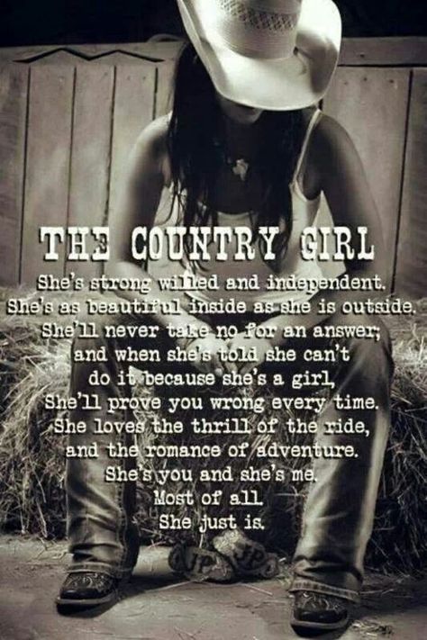 Admire strong women who try to get it all done by themselves. Tough job! Country Girl, Cowboy Hat, A Woman, Cowboy, Quotes