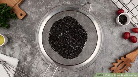 How to Cook Black Quinoa: 13 Steps (with Pictures) - wikiHow Black Quinoa Recipes, Black Quinoa, Quinoa Benefits, Quinoa Recipes Healthy, Salad And Dressing, White Quinoa, Making Quinoa, Black Bean Quinoa, Red Quinoa