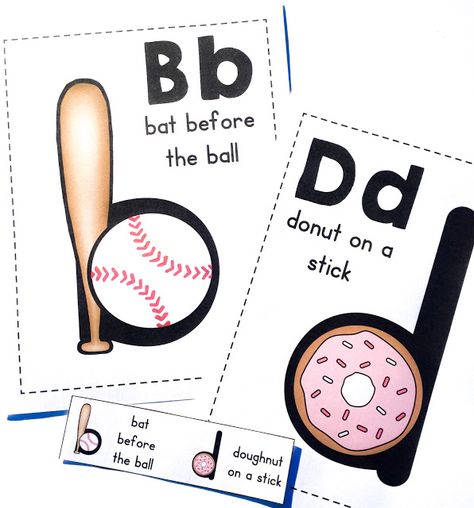 Helping B and D Reversals (freebie included)                                                                                                                                                                                 More Teaching B And D Confusion, Cursive Writing Alphabet, B And D Confusion, B And D Reversals, Zap Game, Writing Alphabet, Reverse Card, B And D, Letter Reversals