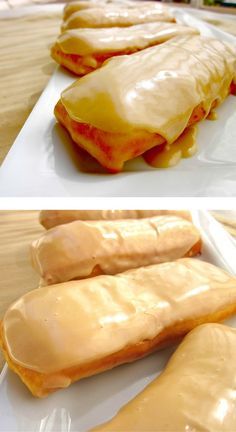 Krispy Kreme Recipe, Buttermilk Bars, Maple Bars Recipe, Maple Donuts Recipe, Desserts Easter, Chip Dips, Maple Donuts, Baked Donut, Maple Bars