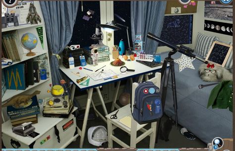 I like to have those items and that desk for when I do my studying and research. Astronomy Decor, Astronomy Design, Science Room, Desk Items, Astronomy Lover, Desk Inspiration, Aesthetic Space, Pinterest Room Decor, Space Room