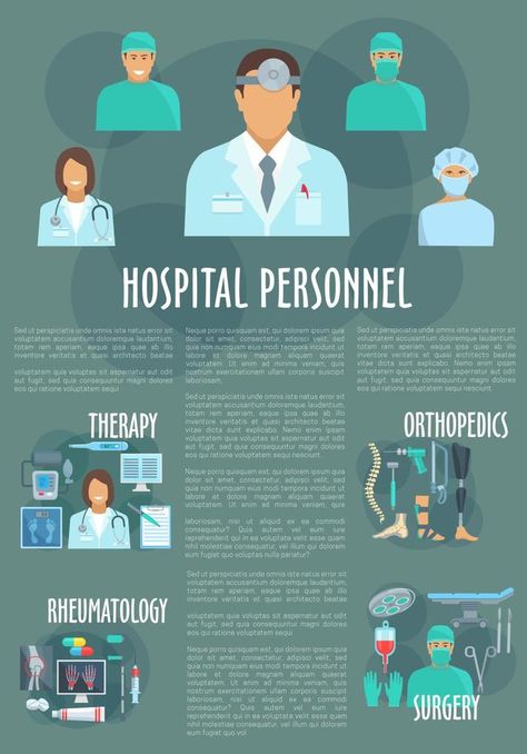 Medical or hospital personnel vector infographics Doctor Poster, Medical Vector, Poster Advertisement, Vector Poster, Health Tech, Poster Poster, Doctor Medical, Vector Free, Medical