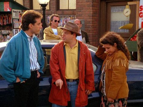 George Costanza #Seinfeld Seinfeld Outfits, 90s Men Fashion, Seinfeld Quotes, George Costanza, 90s Men, American Comedy, Jerry Seinfeld, Funny Shows, Ivy Style