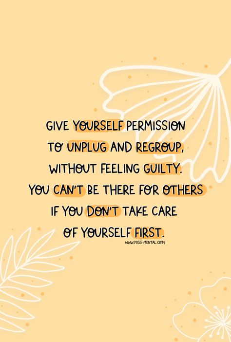 Give Yourself Permission, Awareness Quotes, Positive Mental Health, Motiverende Quotes, Wellness Quotes, Affirmations Positives, Care Quotes, Mental And Emotional Health, Health Matters