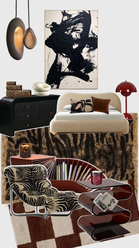 Femme Fatale Living Room, Artful Eclectic, Eclectic Modern Decor, Classic Eclectic Decor, Cool Girl Bedrooms, Postmodern Interior Design, Luxury Dorm Room, Dream Apartment Decor, Dreamy Room