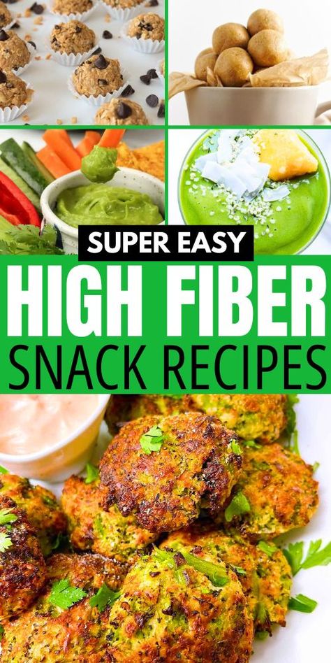 Say goodbye to constipation with our selection of high fiber snacks that are healthy and high in protein. These easy recipes are perfect for kids and adults alike, providing quick and low carb options that are also low in calories. High Fiber Low Carb Foods Meals, Low Calorie High Fiber Recipes, High Fiber Appetizers, Food With High Fiber, Fiber One Recipes, Healthy Fiber Snacks, High Fiber Carbs List, High Fiber Vegan Meals, High Fiber Recipes Easy