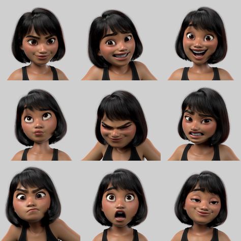 Angry Animation Character, Avatar Facial Expressions, Disney Facial Expressions Reference, 3d Facial Expressions, Silly Face Expression, Disgust Facial Expression, Character Head Turnaround, Surprise Reference, Character Face Expressions