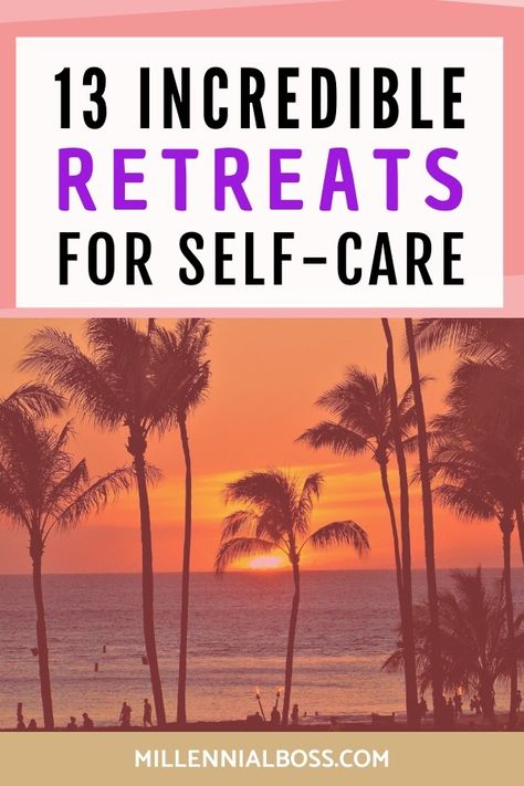 Whether you're into yoga, hiking, or horses, these 13 rejuvenating retreats have you covered #selfcare Self Care Retreat, Retreats For Women, Sunrise Spring, Sky Yoga, Healing Retreats, Spa Weekend, Lake Austin, Relaxing Vacations, Wine Travel