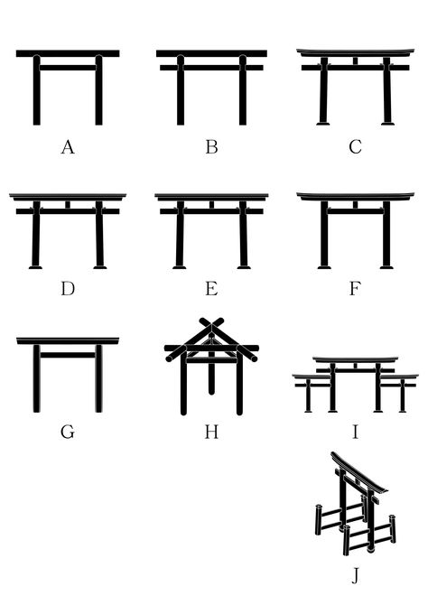 File:Torii gate variation 2.svg - Wikimedia Commons Japanese Gate, Japanese Garden Landscape, Japanese Tea House, Zen Garden Design, Torii Gate, Asian Garden, Japanese Garden Design, Garden Arbor, Seni Dan Kraf