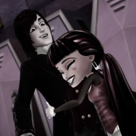 Draculaura And Valentine, Kieran Valentine, Gay Vampire, Thirteen Movie, Moster High, Animated Cartoons, Grunge Aesthetic, Black Aesthetic, Monster High