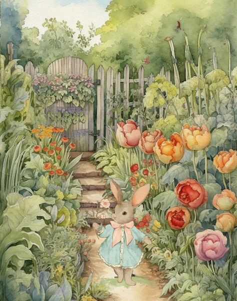 Susan Wheeler, Rabbit Painting, Marjolein Bastin, Rabbit Art, Bunny Art, Art Et Illustration, Art And Illustration, Beatrix Potter, Childrens Art