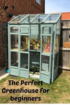 Seedling Station, Diy Small Greenhouse, Wall Greenhouse, Patio Greenhouse, Yard Renovation, Diy Greenhouse Plans, Lean To Greenhouse, Outdoor Greenhouse, Greenhouse Shed