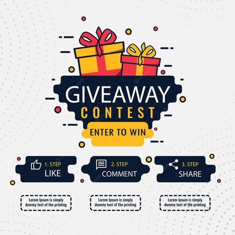 Premium Vector | Giveaway contest for social media feed template giveaway prize win competition Giveaway Template, Contest Poster, Social Media Contests, Social Media Feed, Flyer And Poster Design, Gift Post, Social Media Design Inspiration, Graphic Template, Contest Winner