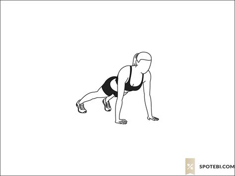 Plank Shoulder Taps | Illustrated Exercise Guide How To Do Shoulder Taps Exercise, Shoulder Taps Exercise, Exercise Gif, Workout Plans For Women, Fitness Illustration, Workout Plan Template, Shoulder Taps, Exercises To Do At Home, Plank Shoulder Taps