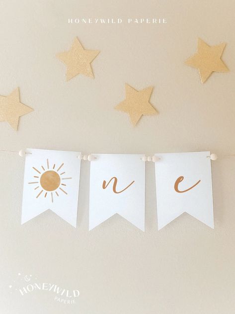 First Lap Around The Sun Birthday, Diy High Chair Banner, Diy High Chair, Boho Sun Birthday, Diy Banner Template, Sun Diy, Horse Birthday Invitations, Boho Sunshine, Birthday Banner Template