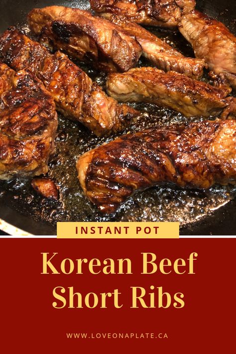 Instant Pot Korean Beef Short Ribs Bone In Beef Short Rib Recipes Instant Pot, Short Ribs Korean, Instant Pot Korean Beef, Asian Keto, Gundry Recipes, Korean Beef Short Ribs, Food Ninja, Instant Pot Korean, Cow Meat