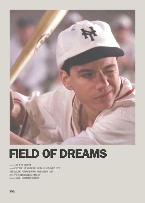 Field of Dreams Minimal Movie Poster Field Of Dreams Movie Poster, Field Of Dreams Movie, Timothy Busfield, Alternative Posters, Room Movie, Baseball Pics, Tv Posters, Room Pics, Polaroid Posters