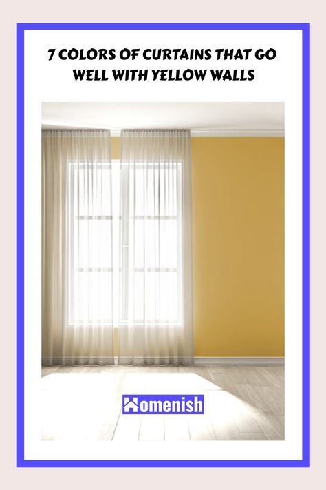 Yellow walls can add a pop of color and personality to any room, but it’s important to choose the right curtain color to complete the look. In this article, we’ll explore the different curtain colors that pair well with yellow walls. Curtains For Yellow Walls Bedroom, Curtains For Yellow Walls Living Room, Light Yellow Walls Living Room, Curtains For Yellow Walls, Curtains Yellow Walls, Pale Yellow Walls, Light Yellow Walls, Yellow Walls Living Room, Yellow Bedroom Walls