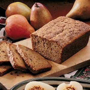 Pear Zucchini Bread Recipe Pear Zucchini Bread, Pudding Ideas, Pumpkin Zucchini Bread, Parmesan Zucchini Chips, Pear Bread, Ripe Pears, Chocolate Chip Zucchini Bread, Zucchini Banana Bread, Canned Pears