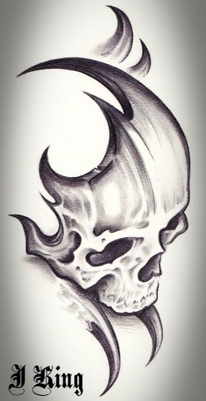 skull Ako Kresliť, Skull Art Drawing, Skulls Drawing, Skull Tattoo Design, Skull Artwork, Tattoo Art Drawings, Desenho Tattoo, Dark Art Drawings, Skull Drawing