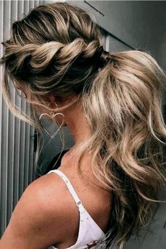 Tail Hairstyle, Pony Hairstyles, Prom Hair Updo, Blonde Box Braids, Clip In Ponytail, Half Updo, Penteado Cabelo Curto, Long Blonde, Trending Hairstyles