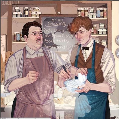 Newt and Jacob Fantastic Beasts drawing Jacob Kowalski, Fantastic Beasts Fanart, Fantastic Beasts Series, Avatar Poster, Fantastic Beast, Newt Scamander, Harry Potter Drawings, Curious Creatures, Harry Potter Films