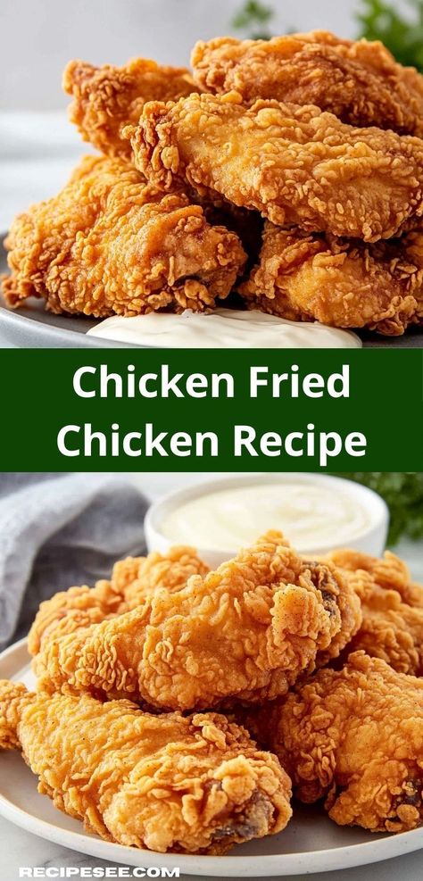 Searching for a flavorful dinner that pleases everyone? This Chicken Fried Chicken recipe is not only easy to prepare but also offers a satisfying crunch and delicious comfort, making it a go-to family favorite. Chicken Recipes Fried, Chicken Fried Chicken Recipe, Easy Fried Chicken Recipe, Best Fried Chicken Recipe, Easy Fried Chicken, Chicken Fried Chicken, Sausage Soup Recipes, Chicken Milk, Italian Sausage Soup