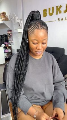 Braided Hairstyles Straight Up, Up Style Cornrows, Updo Styles For Black Women Braids, Straight Up Styles Braids, Braided Cornrow Hairstyles Updo Ponytail, Straight Up Braids African Cornrows, Straight Up Braids African Hairstyles, Black Women Hairstyles Braids Cornrows, Corn Row Ponytail