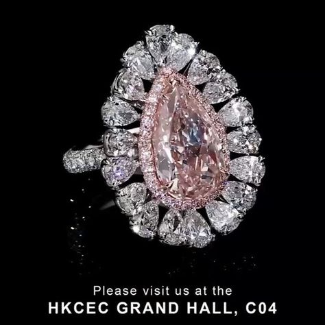 Dehres 5 carats Pear Shape Fancy Pink diamond ring. Part of our Masterpiece collection. Fancy Pink Diamond Ring, Gems Rings, Travis Tritt, Pink Diamond Ring, Paypal Cash, Expensive Jewelry Luxury, Master Card, Pink Diamonds, Fine Diamond Jewelry