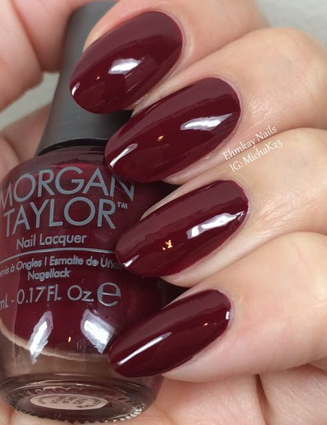 ehmkay nails: Morgan Taylor Urban Cowgirl Collection Nails 2015, Urban Cowgirl, Taylor Red, Morgan Taylor, The Morgan, Red Nails, The Middle, Nail Colors, Nail Polish