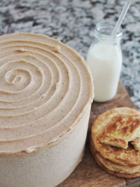 Snickerdoodle Cookie Cake, Snickerdoodle Cake Recipe, Snickerdoodle Bundt Cake, Yellow Cake Mix Cookies, White Chocolate Ganache Filling, Drooling Emoji, Baking Tricks, Doodle Cake, Snickerdoodle Cake