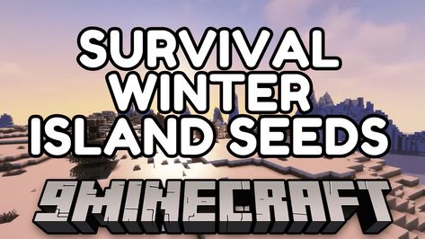 Good Mincraft Seeds, The Best Minecraft Seeds, Minecraft Island Seeds, Snowy Minecraft Seed, Best Survival Seeds Minecraft, Minecraft 1, Frozen Lake, Weather Conditions, Survival Skills