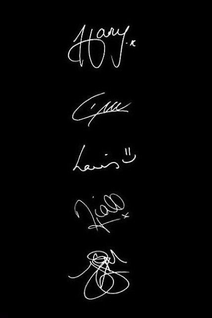 One Direction Autographs, One Direction Signatures, One Direction Handwriting, One Direction Font, Sticker Motive, 1d Logo, One Direction Logo, One Direction Wallpaper, Harry's House