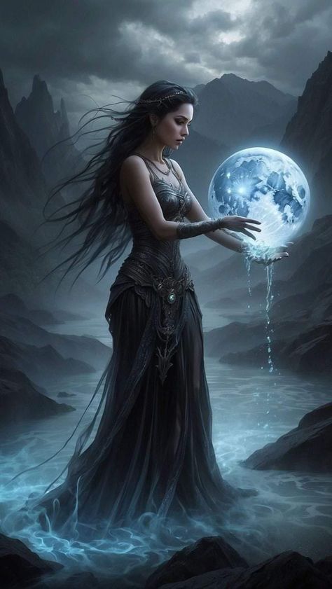 Kida is a Teacher of the Moon. She is known as the deity of the moon from Celtic mythology. She is known as Arianrhod.  She also lives on the moon. She says  she can teach her keeper about the moon. When to do certain spells for moon cycles, days of week, certain months, and certain years. She can predict when things are going to come true. With the moons help, she can find lost objects, people, etc.  History: Arianrhod: In Welsh Celtic mythology, Arianrhod is the goddess of the moon, time, fate Luis Royo, Romantic Music, Slaap Lekker, Celtic Mythology, Light Film, 8k Wallpaper, Zodiac Signs Aquarius, Shadow Play, Seasons Art