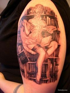 Tattoos on Pinterest | Book Tattoo, Tree Tattoos and Tree Tattoo ... Library Tattoos, Librarian Tattoo, Library Tattoo, Literary Tattoo, Book Tattoos, Gallery Tattoo, Bookish Tattoos, Book Fairy, Literary Tattoos