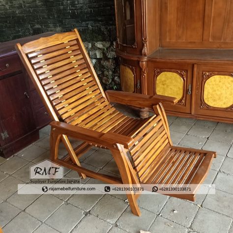 Bahan kayu jati Design Wood, Wood Design, Door Design, Sun Lounger, Outdoor Chairs, Outdoor Furniture, Outdoor Decor, Wood, Furniture