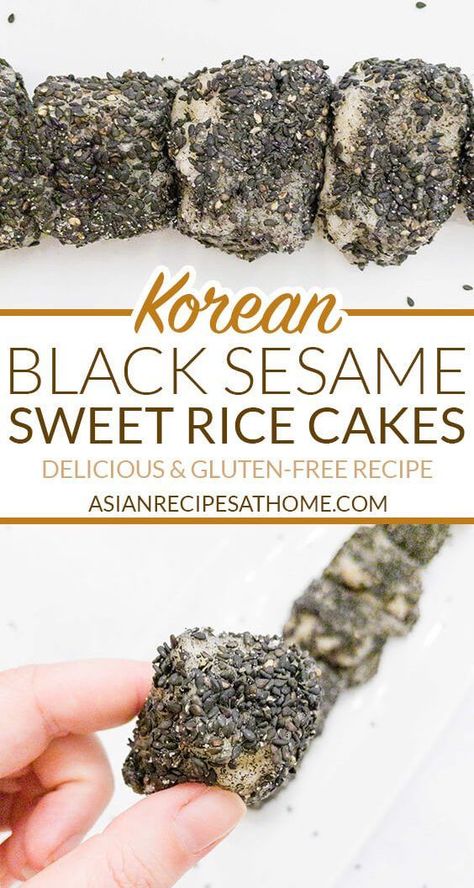 Sweet Rice Cake, Korean Rice Cakes, Rice Cake Snacks, Korean Rice Cake, Rice Cake Recipes, Korean Rice, Sweet Rice, Sweet Ideas, Thai Dessert