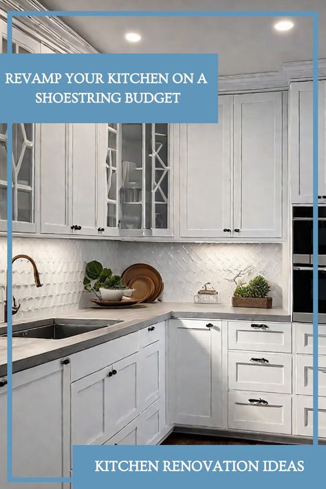 Cooking Up Some Savings: Explore 8 budget-friendly kitchen renovation ideas that will give your space a stylish update without draining your wallet. Learn how to make the most of your kitchen renovation budget. New Construction Kitchen On A Budget, Cheap Ways To Modernize Kitchen, How To Survive A Kitchen Remodel, Home Renovation On A Budget, Home Renovation Budget Template, How To Save Money On Kitchen Remodel, Bedroom Upgrade, Renovation Budget, Using A Paint Sprayer