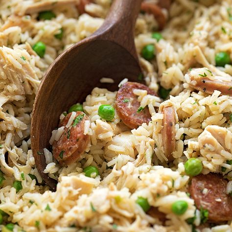 Sausage And Rice Recipes, Buffalo Chicken Sausage, Chicken Sausage And Rice, Sausage And Rice, Life Made Simple, Sausage Rice, Rice Skillet, Spiritual Stuff, Breakfast Sausage