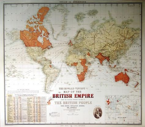 Map of the British Empire, 1924 British Empire Map, World History Map, Rule Britannia, The British Empire, British Empire, United We Stand, European Countries, British Army, Agatha Christie