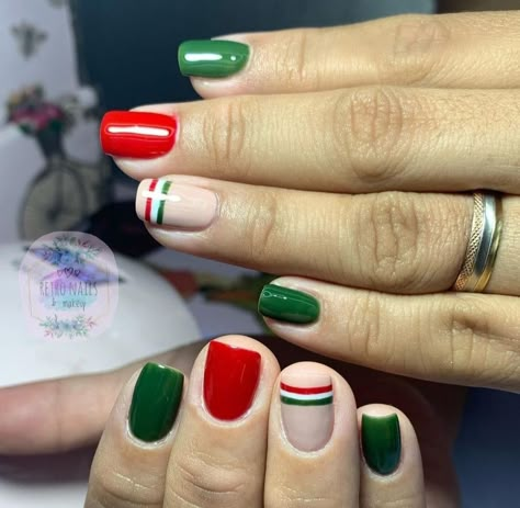 Mexico Independence Day Nails, Mexico Nail Art, Mexican Independence Day Nails, Mexico Flag Nails, Mexican Flag Nails, Mexican Nails Designs Mexico, Septiembre Nails, Mexican Inspired Nails Mexico, Mexican Nails Designs