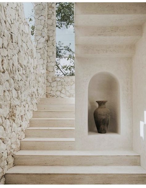 Mediterranean Chateau, Outdoor Stairs To House, Altar Tulum, Entrance Stairs Design, Entrance Steps Design, Photography Website Templates, Entrance Ways, Quintana Roo, Dream House Exterior