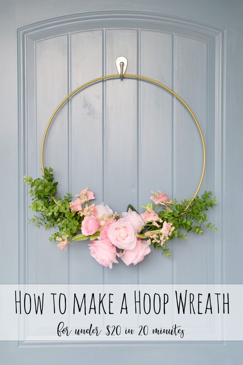 Boho Wreaths, Easter Spring Wreath, Modern Wreath, Creative Mom, Summer Craft, Floral Wreaths, Diy And Crafts Sewing, 20 Dollars, Diy Wreaths