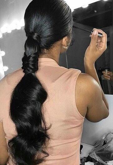 Sleek Ponytail Hairstyles, Black Ponytail Hairstyles, Hair Ponytail Styles, Sleek Ponytail, Ponytail Styles, Relaxed Hair, Love Hair, Ponytail Hairstyles, Gorgeous Hair